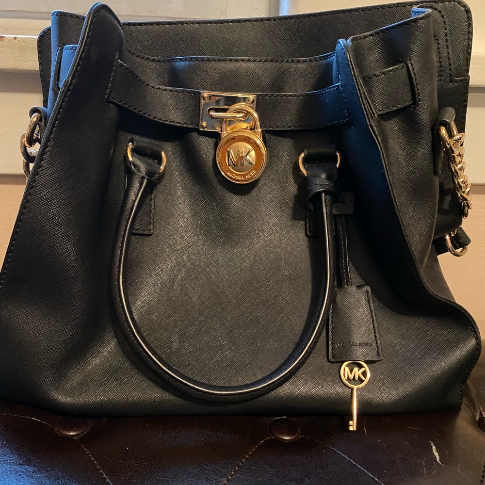 Michael Kors black Hamilton bag